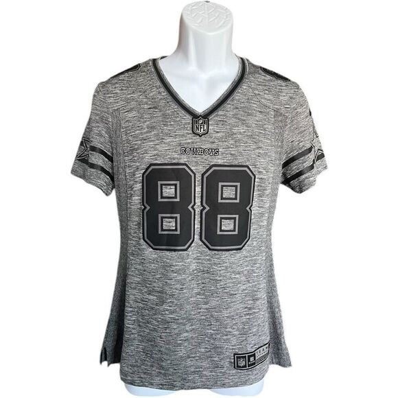 Nike Team Apparel NFL Dallas Cowboys Dez Bryant #88 Embroidered Grey Jersey - S - Picture 1 of 5